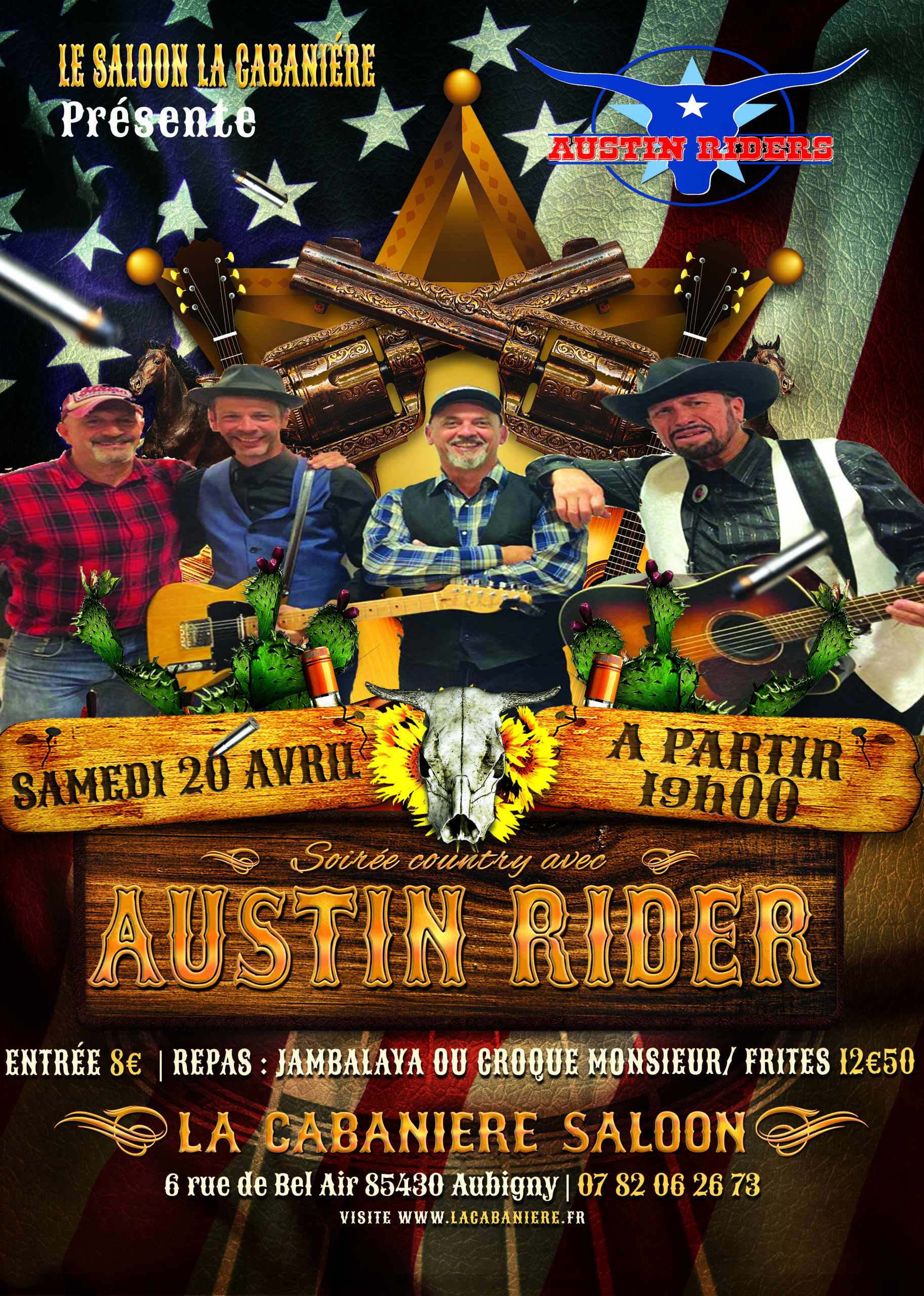 Soirée country vendée 20 Avril Austin Riders